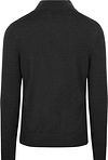 Suitable Merino Half Zip Pullover Anthrazit Product / Achterkant