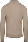 Suitable Merino Half Zip Pullover Beige Product / Achterkant