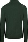 Suitable Merino Half Zip Sweater Dark Green Product / Achterkant