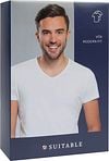 Suitable Vita T-Shirt V-Neck White 2-Pack Verpakking