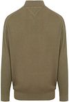 Tommy Hilfiger Big&Tall Half Zip Pullover Torsadé Vert Olive Product / Achterkant