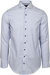Suitable Overhemd Jacquard Luxe Blauw