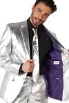 OppoSuits Costume Argenté Model / Detail