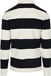 Steppin' Out Rugby Polo Shirt Stripe Navy White Product / Achterkant