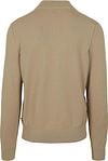 BOSS Ebrando-P Half Zip Sweater Beige Product / Achterkant