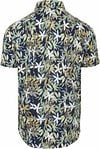 Desoto Short Sleeve Jersey Hemd Botanic Print Navy  Product / Achterkant