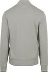Fred Perry Half Zip Trui Limestone Grijs Product / Achterkant