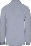 NZA Longsleeve Polo Shirt Hamton Piqué Blue Product / Achterkant