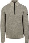 No Excess Half Zip Trui Structuur Melange Stone 25230904-014 kopen | Suitable