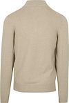 NZA Half Zip Sweater Christopher Melange Sand Product / Achterkant