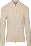 Profuomo Cardigan Boiled Wool Ecru order online | PPVJ30015B-F | Suitable Lithuania