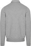 Profuomo Longsleeve Polo Shirt Luxury Basic Grey Product / Achterkant