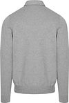 Profuomo Longsleeve Poloshirt Luxury Basic Grau Product / Achterkant