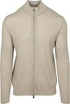 Profuomo Vest Merinowol Beige kopen | Suitable