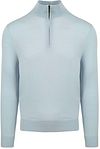 Suitable Merino Half Zip Sweater Light Blue order online | PU-MRI-HZ-24 211814 Light Blue | Suitable Lithuania