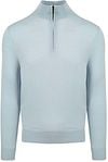 Suitable Merino Half Zip Trui Lichtblauw PU-MRI-HZ-24 211814 Light Blue kopen | Suitable