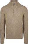 Suitable Slub Yarn Half Zip Pullover Beige PU-MO-SLUBPLAIN-25.01 FCD 34305 desert order online | Suitable