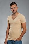 Suitable Unsichtbares Unterhemd Tiefer V-Ausschnitt Vitaru 4er-Pack Model / Voorkant mit Bram