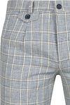 Suitable Chino Linen Blend Ruiten Blauw Product / Detail