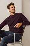 State Of Art Sweater Structure Contrast Burgundy Model / Sfeerbeeld