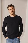 State Of Art Sweater Structure Contrast Navy Model / Voorkant