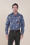 R2 Shirt Print Leaves  Model / Voorkant