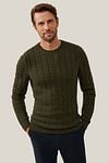 Cavallaro Orvieto Sweater Dark Green Model / Voorkant