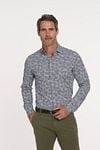 R2 Shirt Knitted Print Multicolour Model / Voorkant