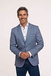 R2 Jersey Sports Jacket Blue Model / Voorkant