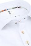 R2 Shirt Japanese Knitted Contrast White Product / Detail