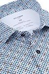 Olymp Luxor Shirt Stretch Print Blue Product / Detail
