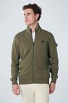 No Excess Cardigan Twill Dark Green Model / Voorkant