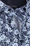 OLYMP Lvl 5 Overhemd 24/Seven Bloemen Donkerblauw Product / Detail