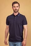 Suitable Poloshirt Tip Ferry Navy Blau Model / Voorkant mit Emiel
