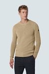 No Excess Pullover Melange Beige Model / Voorkant