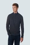 No Excess Mocker Pullover Navy Melange Model / Voorkant