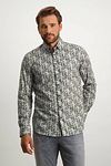 State Of Art Shirt Leaves Gray Model / Voorkant