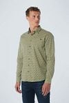 No Excess Shirt Print Green Model / Voorkant