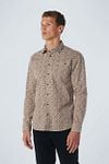 No Excess Shirt Print Caramel  Model / Voorkant