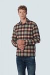 No Excess Shirt Checks Caramel  Model / Voorkant
