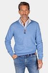 NZA Half Zip Sweater Samuel Blue Model / Voorkant