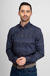 Suitable Chemise Van Gogh Marine Model / Voorkant avec Emiel