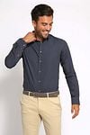 Suitable Shirt Print Dark Blue 267-10 Model / Voorkant with Bram