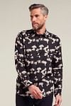 Dstrezzed Shirt X-Ray Flower Black Model / Voorkant