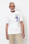 Marc O'Polo T-Shirt Flower White Model / Voorkant