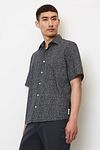 Marc O'Polo Shirt Short Sleeves Print Navy Model / Voorkant