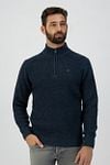 Dstrezzed Half Zip Trui Donkerblauw Model / Voorkant