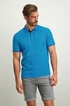 State Of Art Pique Polo Shirt Petrol Blue Model / Voorkant