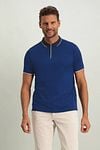 State Of Art Jersey Polo Shirt Dark Blue Model / Voorkant