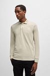 BOSS Passerby Poloshirt Ecru Model / Voorkant